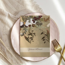 Islamitische Bismillah Rustic Floral Gold Wedding