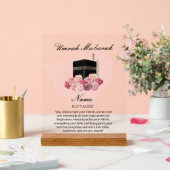 Islamitische bloem acryl umrah Mubarak Bord (Huwelijk)
