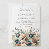 Islamitische bloem Elegantie Kaart (Voorkant)