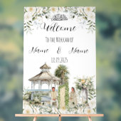 Islamitische bloemen Nikkah teken Acryl Bord (Neutraal)