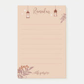 Islamitische Boho Ramadan Post-it® Notes (Voorkant)