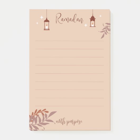 Islamitische Boho Ramadan Post-it® Notes (Voorkant)