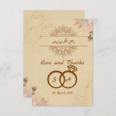 islamitische bruiloft bedankkaart (Voorkant / Achterkant)