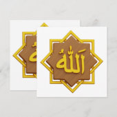 Islamitische bruiloft Flat Kaart (Voorkant / Achterkant)