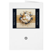 Islamitische bruiloft Kaart – Mabrook op uw Nikah (Achterkant)