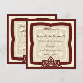 Islamitische bruiloft Katb Kitab verloving uitnodi Kaart (Voorkant / Achterkant)