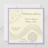 Islamitische bruiloft Katb Kitab verloving uitnodi Kaart (Achterkant)