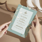 Islamitische bruiloft | Saliegroen & Goud Save The Date