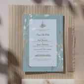 Islamitische bruiloft | Saliegroen & Goud Save The Date