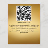 Islamitische bruiloft uitnodiging goud met bruidsp (Achterkant)