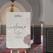 Islamitische bruiloft welkom teken - Portret Nikah Acryl Bord