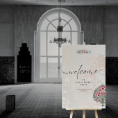 Islamitische bruiloft welkom teken - Portret Nikah Acryl Bord