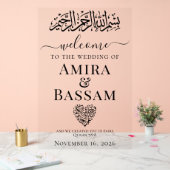 Islamitische bruiloften acryl bord (Huwelijk)
