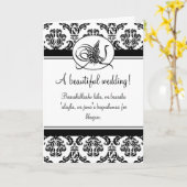 Islamitische damask dua feliciteert trouwkaart kaart (Gele Bloem)