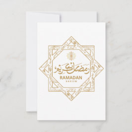 Islamitische Decoratie Ramadan Kareem Bedankkaart