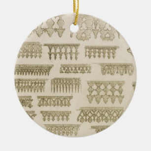 Islamitische design voor cornice, balkon en mashra keramisch ornament