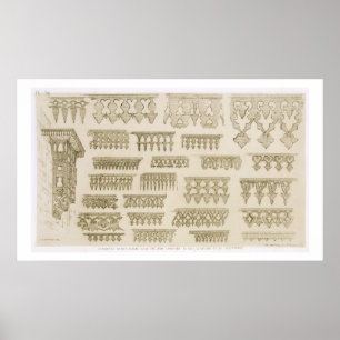Islamitische design voor cornice, balkon en mashra poster