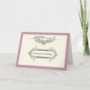 Islamitische elegante bismillah huwelijksbetrokken kaart