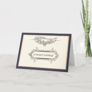 Islamitische elegante bismillah huwelijksbetrokken kaart