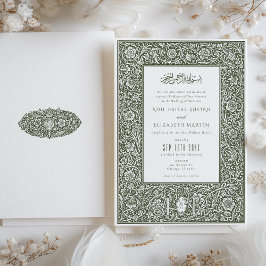 Islamitische elegantie William Morris geïnspireerd Kaart