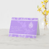 Islamitische felicitaties voor de bruiloft damaska kaart (Gele Bloem)