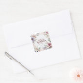 Islamitische Floral Arabische kalligrafie Ramadan  Vierkante Sticker (Envelop)