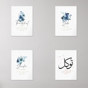 Islamitische Floral Art Print Collectie Muurkunst Sets
