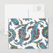 Islamitische Floral Ceramic Tile #1 Briefkaart (Voorkant / Achterkant)