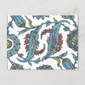 Islamitische Floral Ceramic Tile #1 Briefkaart (Voorkant)