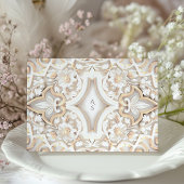 Islamitische Floral Elegance RSVP-kaart Informatiekaartje