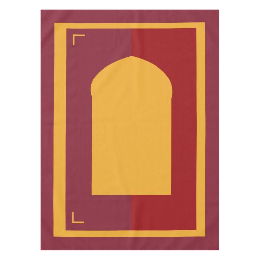 Islamitische gebedsmat tafelkleed (Voorkant)