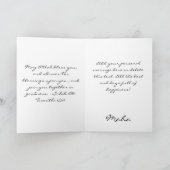 Islamitische gelukwensen huwelijks silhouet dua kaart (Binnen)