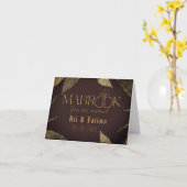 Islamitische gelukwensen trouw Mabrook Kaart (Gele Bloem)