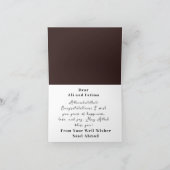 Islamitische gelukwensen trouw Mabrook Kaart (Binnen)