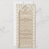 Islamitische Geometrische Bruiloft Menu Kaart (Voorkant)