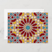 Islamitische geometrische patronen briefkaart (Voorkant / Achterkant)