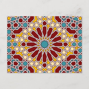 Islamitische geometrische patronen briefkaart