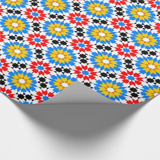 Islamitische geometrische patronen cadeaupapier (Hoek)