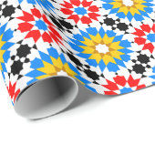 Islamitische geometrische patronen cadeaupapier (Rol Hoek)
