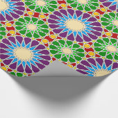 Islamitische geometrische patronen cadeaupapier (Hoek)