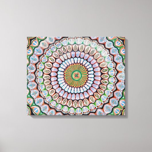 Islamitische geometrische patronen canvas afdruk (Voorkant)