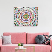 Islamitische geometrische patronen canvas afdruk (Insitu (Woonkamer))