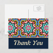 Islamitische geometrische patronen dank u Briefkaa Briefkaart (Voorkant / Achterkant)