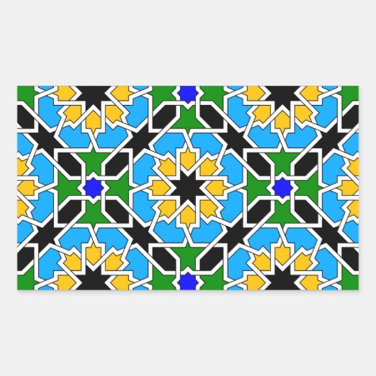 Islamitische geometrische patroon sticker (Voorkant)