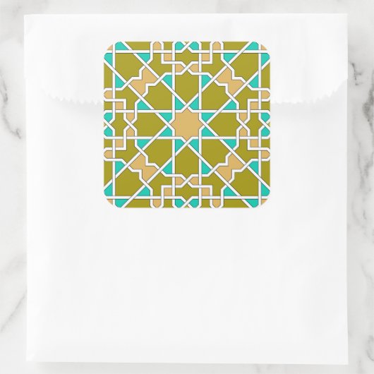 Islamitische geometrische patroon sticker (Tas)