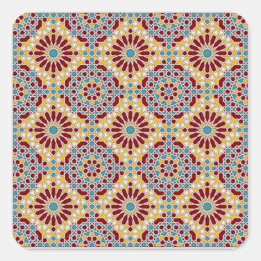Islamitische geometrische patroon sticker (Voorkant)