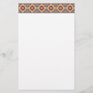 Islamitische geometrische patroonkantoorbenodigdhe briefpapier