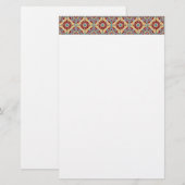 Islamitische geometrische patroonkantoorbenodigdhe briefpapier (Voorkant / Achterkant)