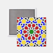 Islamitische geometrische patroonmagneet magneet (Voorkant / Achterkant)