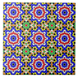 Islamitische geometrische patroontegel tegeltje